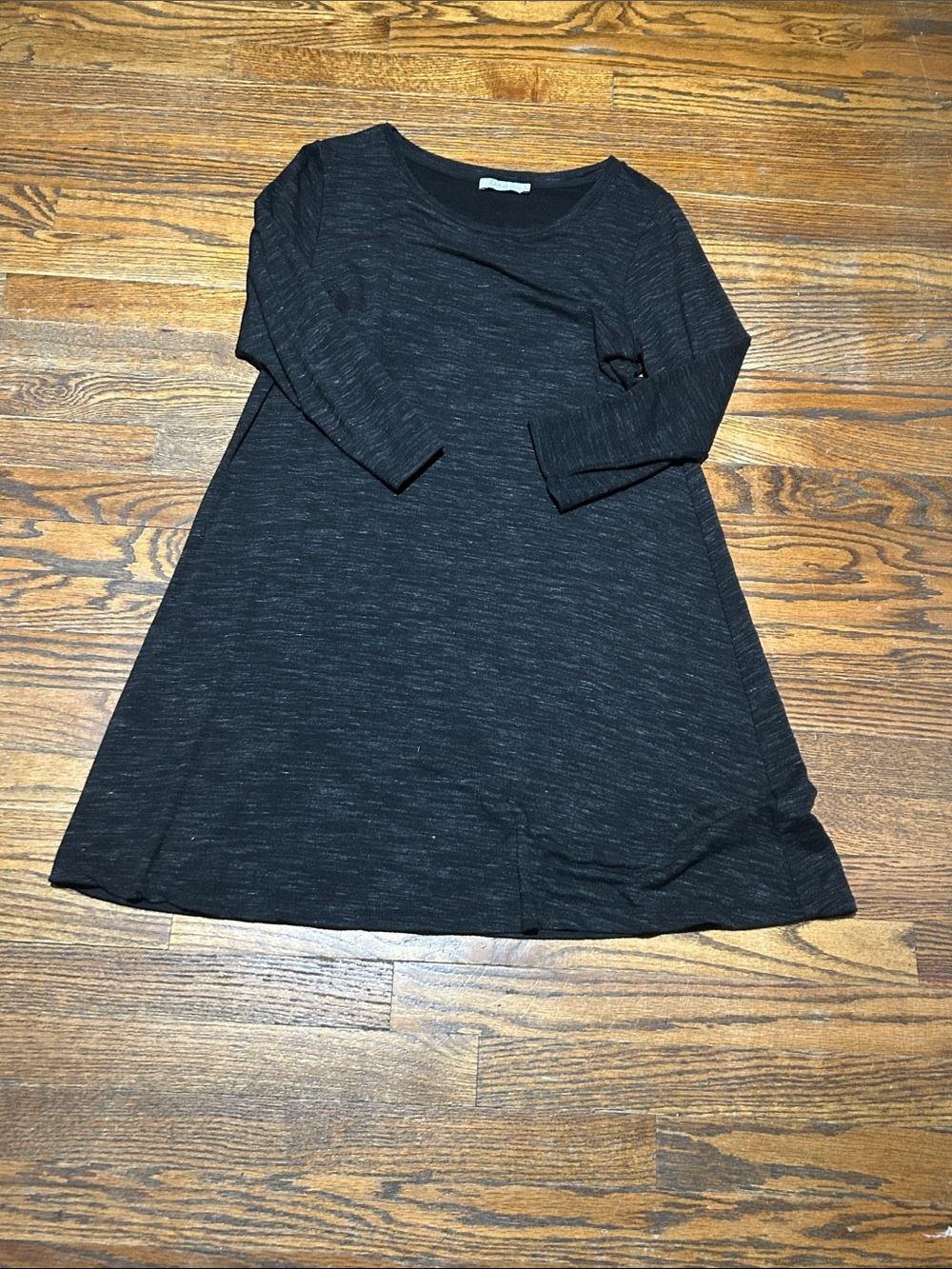 Super Soft Classic Black A-Line Women's Dress - Comfortable Everyday Style